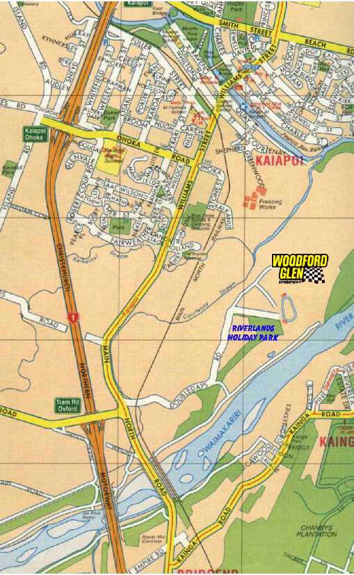 Map - How to get to Woodford Glen Speedway